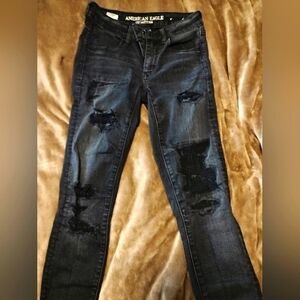 American Eagle distressed skinny jeans